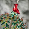 6.25"H Sullivans Christmas Fancy Tree Cardinal Ornament  Red-Green - 2 of 2