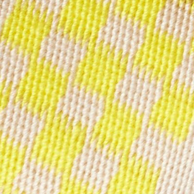 Light Yellow/Checker Print