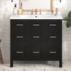 Whisen 36 in. Bathroom Storage Cabinet Bathroom Vanity with Resin Integrated Sink, 4 Drawers and 2 Doors - 3 of 4