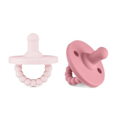 Ryan & Rose Girl' Round Pacifier - Assorted Pink - 2pk
