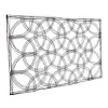 Metal Geometric Quatrefoil Wall Decor Black - The Novogratz: Modern Style, Indoor Rectangle Sculpture - 3 of 4