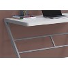 Monarch Specialties Computer Desk Home Office Laptop 48InchL Work Metal Laminate White Grey Contemporary Modern - 2 of 4