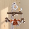Lambs & Ivy Sierra Sky Brown Bear/Fox Musical Baby Crib Mobile Soother Toy - 4 of 4