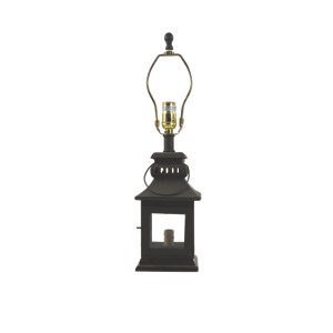Park Designs Black Iron Lantern Lamp 20" - 1 of 4
