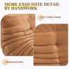 COZONY Oversized Bean Bag Couch w/ Ottoman, Togo-Style Loveseat Chair, High-Density Foam - 4 of 4