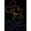 Men's Mickey & Friends Rainbow Mickey Mouse Outline Pull Over Hoodie - image 2 of 4