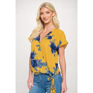 WEST K Women's Dallas Side-Tie Dolman Sleeve Top - 1 of 4