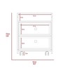 York Nightstand, Superior Top, Two Drawers, Four Casters - 3 of 4