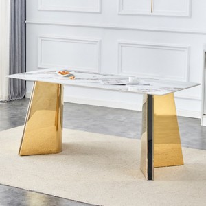 Avatar 31.5'' Modern Cross Leg Round Dining Table,Occasional Table,Two Piece Removable Top, Matte Finish Iron Legs-The Pop Home - 1 of 4