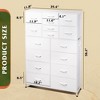 GALAXHERO 16-Drawer Tall Fabric Dresser Storage Tower with Steel Frame, Chest of Drawers Organizer Unit - 4 of 4