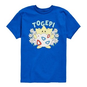 Boys' - Pokémon - Floral Togepi Short Sleeve Graphic T-Shirt - 1 of 4