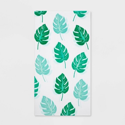 green beach towel