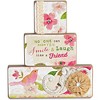 Pavilion Gift Company - Friends - 3 Piece Plaque Set - Wall Sign Panels - 2 of 2