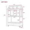 GDFStudio Tommy Garden Wood Portable Cold Frame with Openable Roof and Movable Wheels - 3 of 4