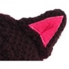 HalloweenCostumes.com    Cat Knit Beanie for Kids and Adults, Black/Pink - 2 of 4