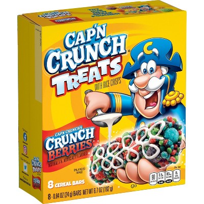 Cap'n Crunch Treat Bar Crunch Berries - 6.7oz/8ct