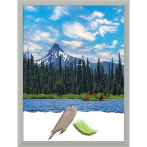 Amanti Art Silver Leaf Wood Picture Frame - 1 of 4