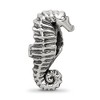 Black Bow Jewelry Antiqued Sterling Silver 3D Seahorse Bead Charm - 4 of 4