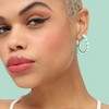 SOHI Women's Multicolour Beaded Hoop Earrings - 3 of 3