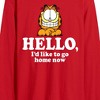 Men's - Garfield - Hello Go Home Now Long Sleeve Graphic T-Shirt - 2 of 3