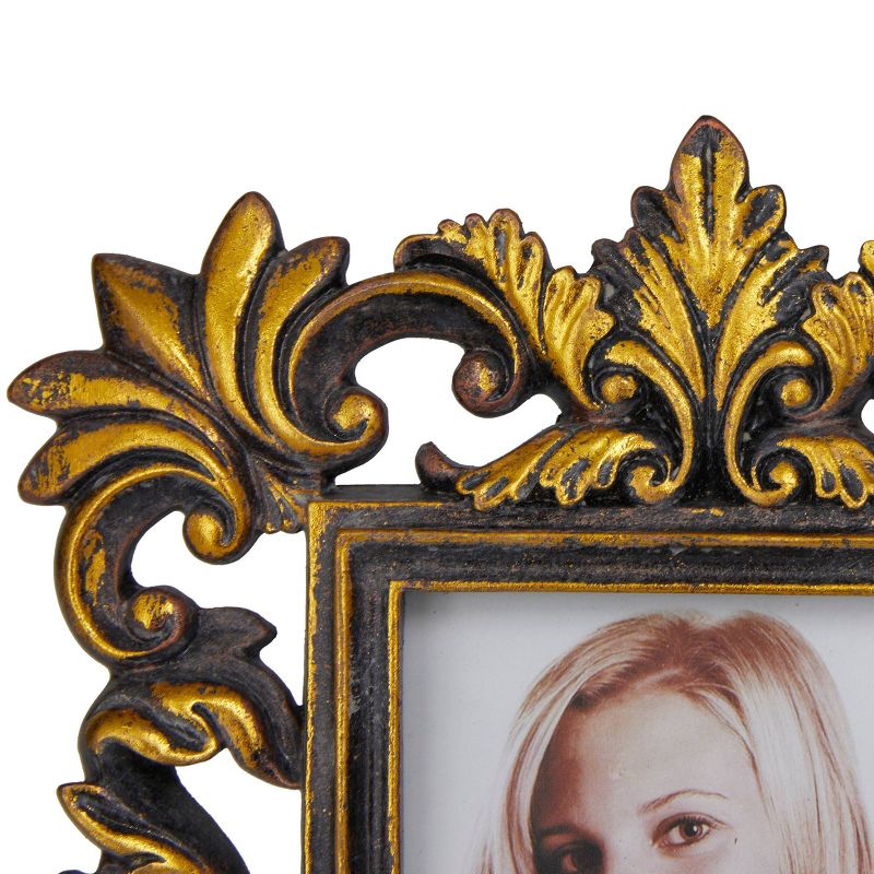 Set of 3 Polystone Scroll Handmade Intricate Carved 1 Slot Photo Frames - Olivia & May, 5 of 17