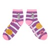 Shrek Characters & 3D Flowers Women's 3-Pair Casual Quarter Crew Ankle Socks - 4 of 4