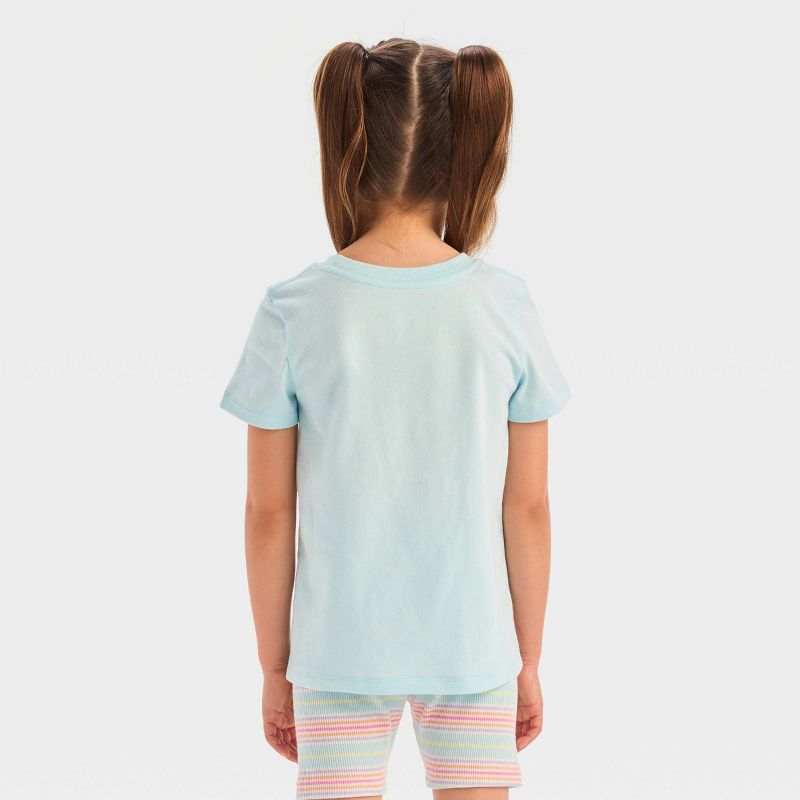 Toddler Girls' 'Ice Cream' Short Sleeve T-Shirt - Cat & Jack™ Blue, 3 of 7