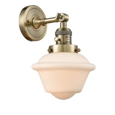 Innovations Lighting Franklin Restoration 1 - Light Sconce in  Antique Brass