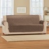 Collections Etc Soft Velvet Waterproof Quilted Furniture Cover - 2 of 3