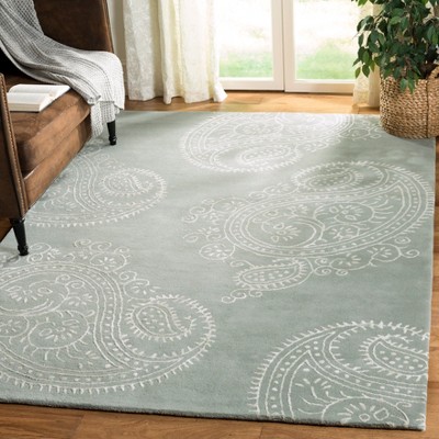 Bella Grey and Ivory Hand-Tufted Wool Area Rug