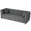 CAVINAS Teddy Fleece Loveseat Sofa with 2 Throw Pillows, Vintage Sofa Couch with Sturdy Hardware Foot Support for Living Room, Bedroom - 3 of 4