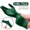 WeCare Diamond Textured Orange Nitrile Gloves, 8 Mil Thickness - Perfect for Industrial & Automotive Work, Green - 50 Pack - 3 of 4