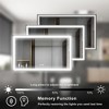 Maxax Modern Space Aluminum Framed Led Lighted Dimmable Anti-Fog Tempered Glass Bathroom / Vanity Mirror - 3 of 4