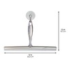 iDesign Shower Squeegee with Wall Hook, Set of 2, Clear/Stainless Steel - 4 of 4