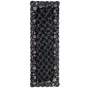 Coolmee Area Rugs Floral Washable Rugs for Bedroom with Non Slip Backing Vintage Low Pile for Bedroom Living Room Farmhouse - 1 of 4
