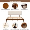 Full Size Platform Bed with Upholstered Adjustable Headboard - 3 of 4