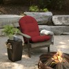 ARDEN Outdoor Plush Modern Tufted Rocking Chair Cushion, Set of 2, 20 x 18, Water Repellent, Fade Resistant - 2 of 4