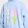 Toddler Girls' Love Hooded Zip-Up Sweatshirt - Cat & Jack™ Blue - 2 of 4