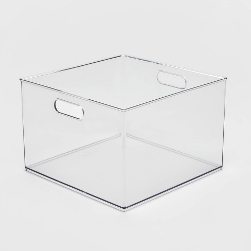 12.5 x 7 x 6 Clear Plastic Storage Bins with Lids