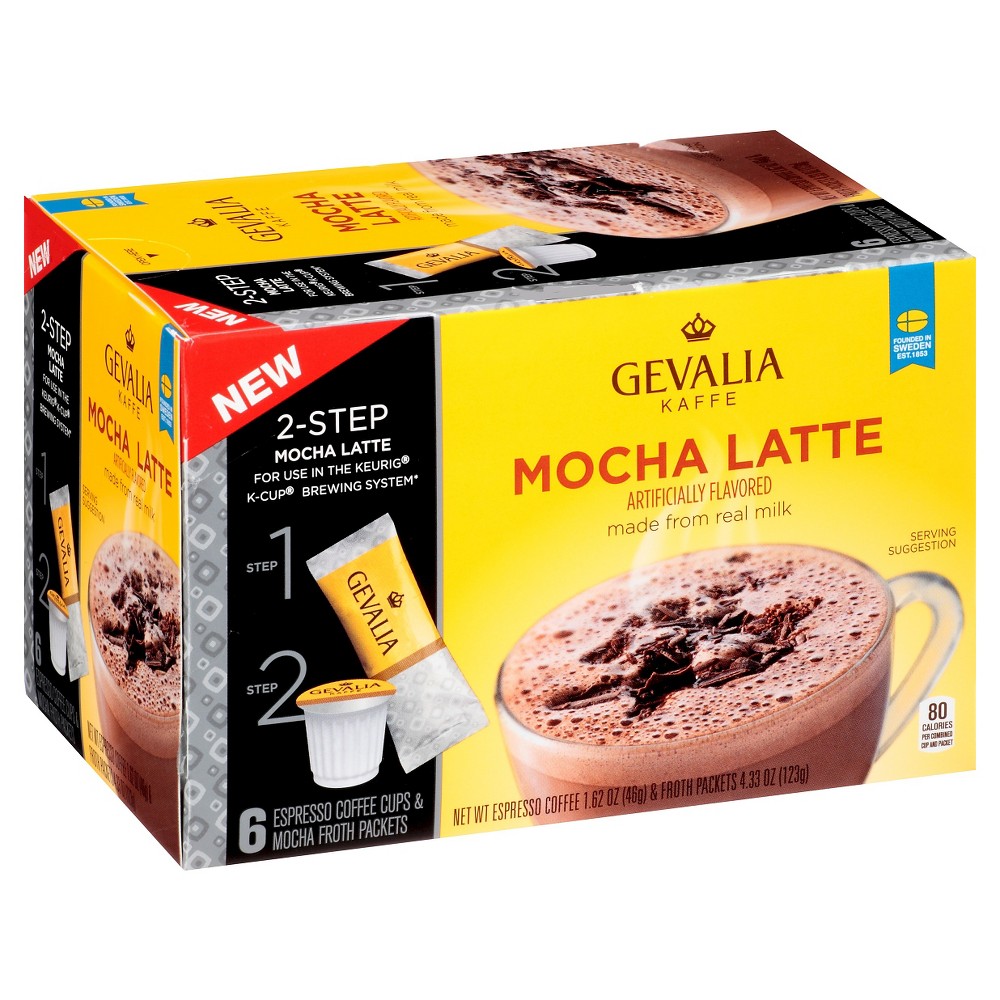 UPC 043000057780 product image for Gevalia Cafe Style Mocha Latte Medium Roast - 6ct Pods | upcitemdb.com