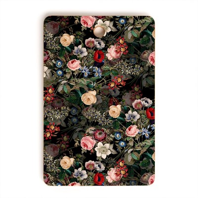 Burcu Korkmazyurek Dark Garden Cutting Board Rectangle - Deny Designs