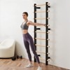 VEVOR Swedish Ladder Wall Gym, 9-Level Swedish Ladder Suspension Trainer, 330LBS Loading Solid Wood + Carbon Steel Gymnastics Stall Bars, Black - 2 of 4