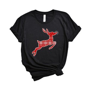 Simply Sage Market Women's Rudolph Sweater Short Sleeve Graphic Tee - 1 of 2