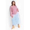 Women's Plus Size Angel Sleeve Sweater - musk | CITY CHIC - 3 of 4
