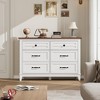 6 Dresser for Bedroom, 47" Wide Drawer Dresser with Storage Freestanding, Wooden Closet Storage Chest - 3 of 4