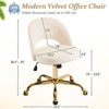Karl Home | 23 inch Task Chair Office Desk Chair Make Up Chair With Wheels - 2 of 4
