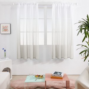 Deconovo Ombre Sheer Curtain Panel Pair(2 Panel) - 1 of 4
