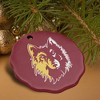Northern State University Primary Logo Porcelain Scalloped Holiday Christmas Tree Ornament  2.8" (7.1 cm) - 4 of 4