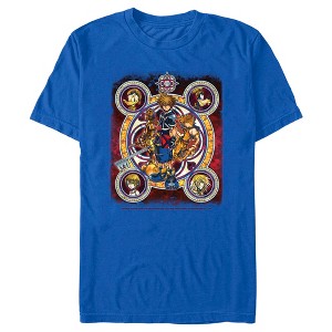 Men's Kingdom Hearts 2 Stained Glass Art T-Shirt - 1 of 4