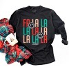 S.W.Smiley Fa La La - Womens Garment Dyed Long Sleeve - 3 of 3